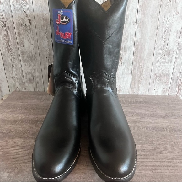 Justin Men’s Jackson Roper 10” Boots New Size 9.5 - Picture 2 of 5